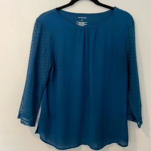 Van Huesen blue blouse medium